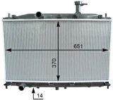 Valeo 735586 Motor Su Radyatörü Accent Era 1.4 1.6 Benzinli Manuel Vites 2006-370x628x16 253101