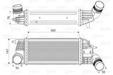 Valeo 818620 Turbo Soğutucu Radyatör Intercooler 508 P407 C5 III DW10Cted4 2.0 16V Ölçü 299x155 0384-N4