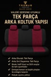 Citroen BX 1982-1994 Uyumlu Valeria Serisi Füme Siyah Bel Destekli Tay Tüyü Koltuk Kılıfı