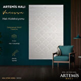 Artemis Halı Vanessa 06151C Krem Retro Motifli Yün Halı