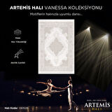 Artemis Halı Vanessa 06152B Krem Bej Klasik Göbekli Yün Halı