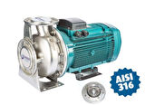 Varan CA65-50-200/7.5T Komple Paslanmaz AISI 304 Kapalı Fanlı Santrifüj Pompa Trifaze 10 Hp 42 mss 60 m³/h