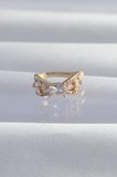 Pirinç Gold Renk Zirkon Taş Kaplama Earcuff Küpe - TJ-BKP9337