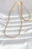 CM 14K Gold Renk Yılan Zincir Model 60 cm Kadın Kolye - TJ-BKO10995