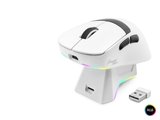 Kablosuz Gaming Rgb Mouse Şarj Standlı - Beyaz MF1216W