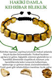 Sertifikalı Küp Kesim Sarı Doğal Damla Kehribar Bileklik (ukrayna)