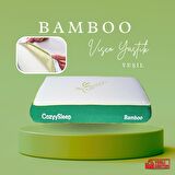 Bamboo Visco Yastık | Boyun Fıtığı Boyun Düzleşmesi Destekli Lüks Yastık | Taşıma Çantalı