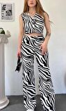 ZEBRA DESENLİ YELEK PANTOLON İKİLİ TAKIM