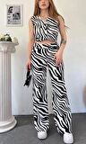 ZEBRA DESENLİ YELEK PANTOLON İKİLİ TAKIM