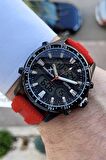 Daniel Klein DKISTE324 Kırmızı Renk Silikon Kordon Hem Analog Hemde Dijital Kol Saati