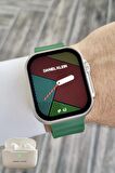 Daniel Klein DKISTE1160 Android/ios Uyumlu Arama Özellikli Yeşil Renk Kordonlu Akıllı Kol Saati ve Bluetooth Kulaklık