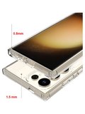 Vendas Samsung Galaxy S26 Ultra Kılıf Magsafe Şarj Özellikli Şeffaf Sert PC Zore Embos Kapak + Cam Ekran Koruyucu