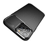 Vendas iPhone 14 Pro Max (14 Pro Max Uyumlu) Deep Dizayn Auto Focus Tasarımlı Karbon Dizayn Kılıf + Seramik Nano Ekran Koruyucu