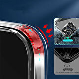 Vendas iPhone 14 Pro Max Uyumlu (14 Pro Max) First Serisi Sgs Darbe Lisanslı Şeffaf Kılıf + Seramik Nano Ekran Koruyucu