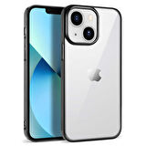 Vendas iPhone 14 Uyumlu (iPhone 14) Eksa Serisi Glitter Elektroplated Color Corner Sert Premium Kılıf