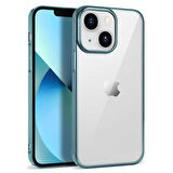 Vendas iPhone 14 Uyumlu (iPhone 14) Eksa Serisi Glitter Elektroplated Color Corner Sert Premium Kılıf