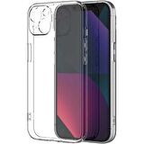 Vendas iPhone 14 Uyumlu (iPhone 14) Kamera Korumalı Soft Şeffaf Silikon Kılıf + Seramik Nano Ekran Koruyucu
