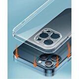 Vendas Apple iPhone 14 Pro Fora Serisi Kamera Korumalı Şeffaf Silikon Kılıf