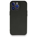 Vendas iPhone 14 Pro Uyumlu (14 Pro) Premier Soft Serisi Kamera Korumalı Rubber Silikon Kılıf + 5D Cam Ekran Koruyucu