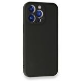Vendas iPhone 14 Pro Uyumlu (14 Pro) Premier Soft Serisi Kamera Korumalı Rubber Silikon Kılıf + 5D Cam Ekran Koruyucu