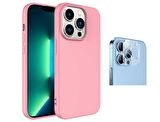 Vendas iPhone 14 Pro Uyumlu (14 Pro) W-Lansman Serisi İçi Kadife İpek Dokulu Lansman Kılıf + Kamera Lens Koruyucu