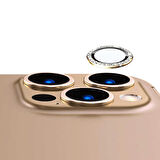 Vendas iPhone 14 Uyumlu (iPhone 14) Lins Serisi Fashion Taşlı Kamera Lens Koruyucu