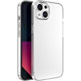 Vendas iPhone 14 Uyumlu (iPhone 14) Fora Serisi Kamera Korumalı Şeffaf Silikon Kılıf + Cam Ekran Koruyucu
