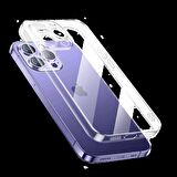 Vendas iPhone 14 Pro Max Uyumlu (14 Pro Max) Vasif Serisi Glitter Elektroplated Şeffaf Sert PC Kılıf