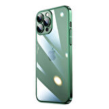Vendas iPhone 14 Pro Uyumlu (14 Pro) Pilas Serisi Elektroplated Sert PC Renkli Çerçeveli Silikon Kılıf