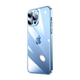 Vendas iPhone 14 Pro Uyumlu (14 Pro) Pilas Serisi Elektroplated Sert PC Renkli Çerçeveli Silikon Kılıf