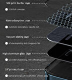 Vendas iPhone 14 Pro Max Uyumlu (14 Pro Max) W-iPrivacy HD Anti-Peep Cam Ekran Koruyucu