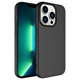 Vendas iPhone 14 Pro Uyumlu (14 Pro) W-Lansman Serisi İçi Kadife Yumuşak Dokulu Lansman Kılıf + Seramik Nano Ekran Koruyucu