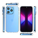 Vendas iPhone 14 Pro Uyumlu (14 Pro) Coss Serisi Darbe Dirençli Mika Silikon Elektroplated Kılıf