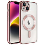Vendas iPhone 14 Plus Uyumlu (14 Plus) Veve Serisi Kamera Korumalı Magsafe Wireless Şarj Özellikli Elektroplated Kılıf