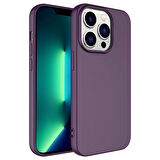 Vendas iPhone 14 Pro Uyumlu W-Lansman Serisi Kamera Korumalı Yumuşak Dokulu Kadife Kaplı Kılıf