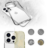 Vendas iPhone 14 Pro Uyumlu Okka Serisi Ultra İnce Airbag Tasarımlı Kamera Lens Çıkıntılı Şeffaf Kılıf