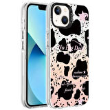 Vendas iPhone 14 Uyumlu Marbello Serisi Mermer Desenli Parlak Yüzeyli Dizayn Kılıf