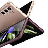 Vendas Samsung Galaxy Z Fold 5 Uyumlu Kıpta Serisi Darbe Dirençli Sert PC Arka Kapak