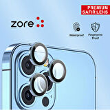 Vendas iPhone 12 Pro Max Uyumlu Premium Safir Kamera Lens Koruyucu