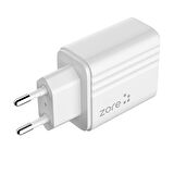 Zore Play PL1 Type-C 12 Watt Hızlı Şarj Aleti Beyaz