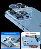 Vendas iPhone 14 Pro Max Uyumlu (14 Pro Max) Temperli Cam Şeffaf Kamera Lens Koruyucu