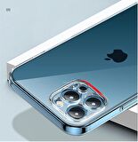 Vendas iPhone 15 Pro Max Uyumlu (15 Pro Max) Simple Serisi Kamera Korumalı Soft Şeffaf Silikon Kılıf + Seramik Nano Ekran Koruyucu