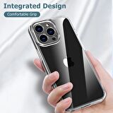 Vendas iPhone 15 Pro Max Uyumlu (15 Pro Max) Fora Serisi Kamera Korumalı Soft Şeffaf Silikon Kılıf