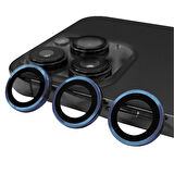 Vendas iPhone 15 Pro Uyumlu Darbe Dirençli Kamera Lens Koruyucu