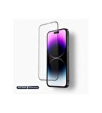 Vendas iPhone 14 Pro Max Uyumlu Anti-Statik 9D Full Cover Temperli Cam Ekran Koruyucu