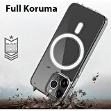 Vendas iPhone 15 Uyumlu ( iPhone 15 ) Magsafe Şarj Destekli Darbe Dirençli Fit Hard Silikon Kılıf