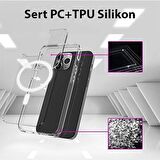 Vendas iPhone 15 Uyumlu ( iPhone 15 ) Magsafe Şarj Destekli Darbe Dirençli Fit Hard Silikon Kılıf