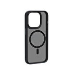 Vendas iPhone 15 Pro Max Uyumlu Felix Serisi Magsafe Şarj Özellikli Kamera Korumalı Mat Drop Magic Silikon Kılıf