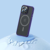 Vendas iPhone 14 Pro Max Uyumlu Pexi Serisi Magsafe Şarj Özellikli Mist Hybrid Smooth Kılıf