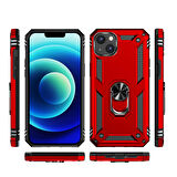 Vendas iPhone 15 Uyumlu Hulk Serisi Yüzüklü Darbe Dirençli Tam Korumalı Zırh Silikon Kılıf